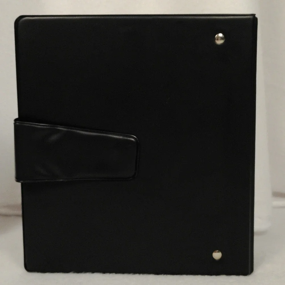New‎ United Airlines Black Portfolio Binder Organizer Folder with Ring Binder